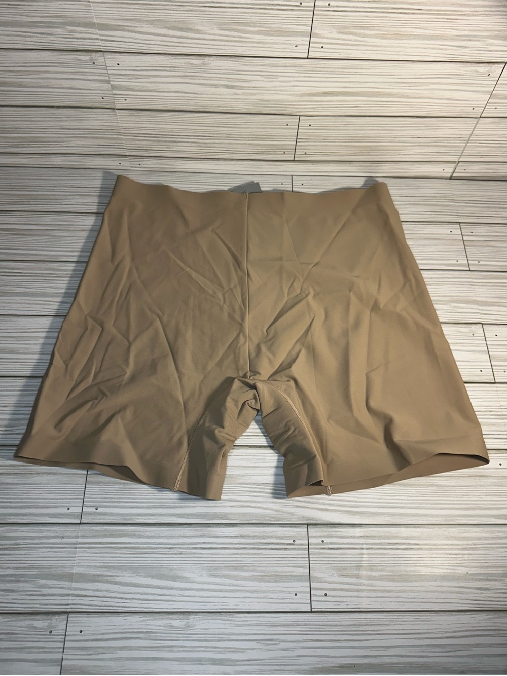 Nude Beige Shapewear Shorts Women’s Size Large Seamless Smoothing